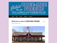 Tablet Screenshot of jakescreemeefreeze.com